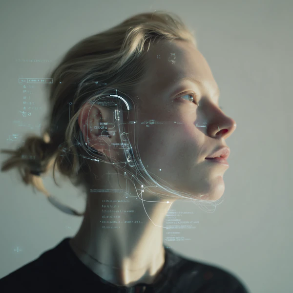 Futuristic Cybernetic Portrait