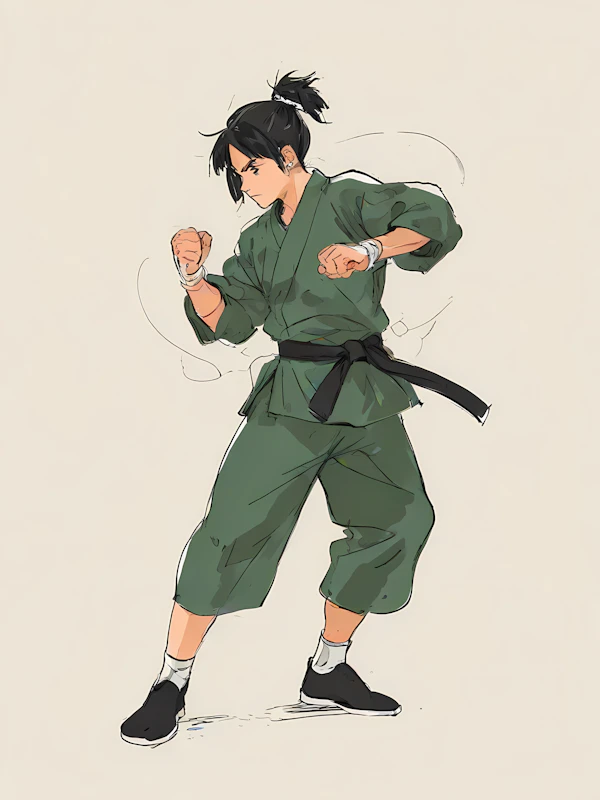 Martial Arts Pose