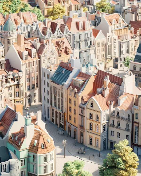 Charming European Town