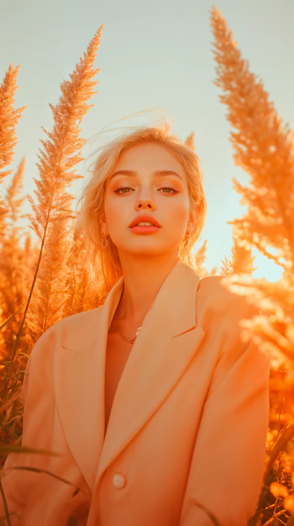 Woman in Golden Grasses