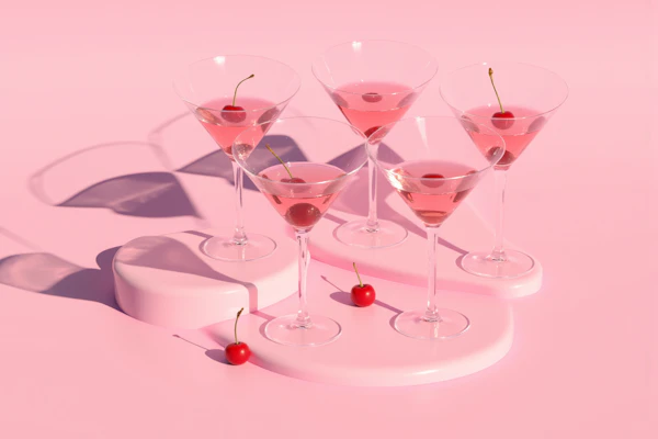 Pink Martini Glasses