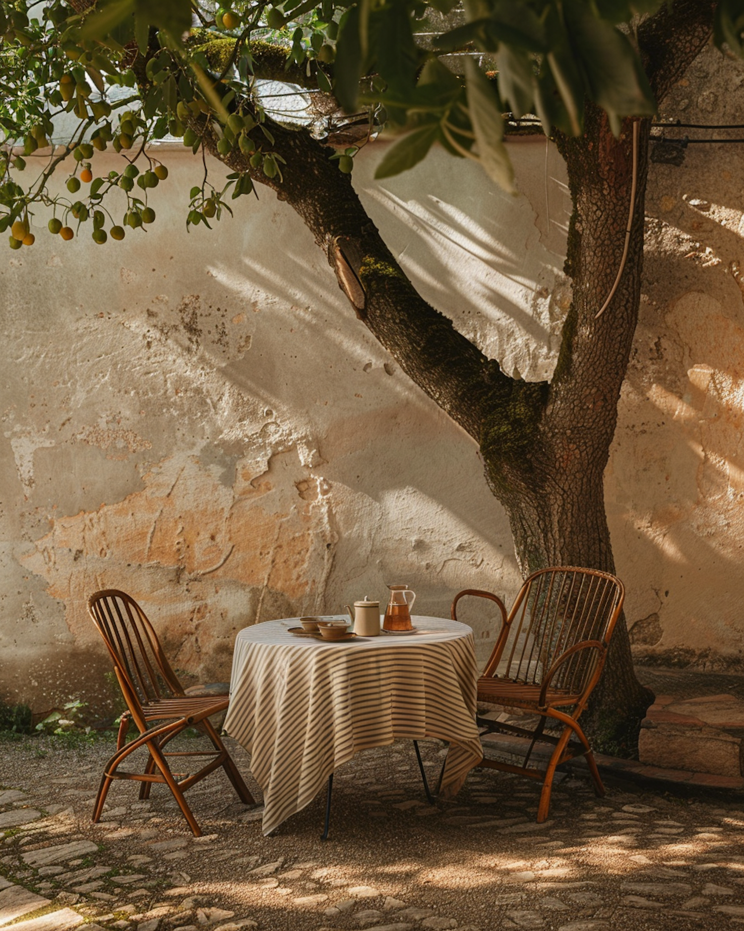 Serene Garden Tea Time