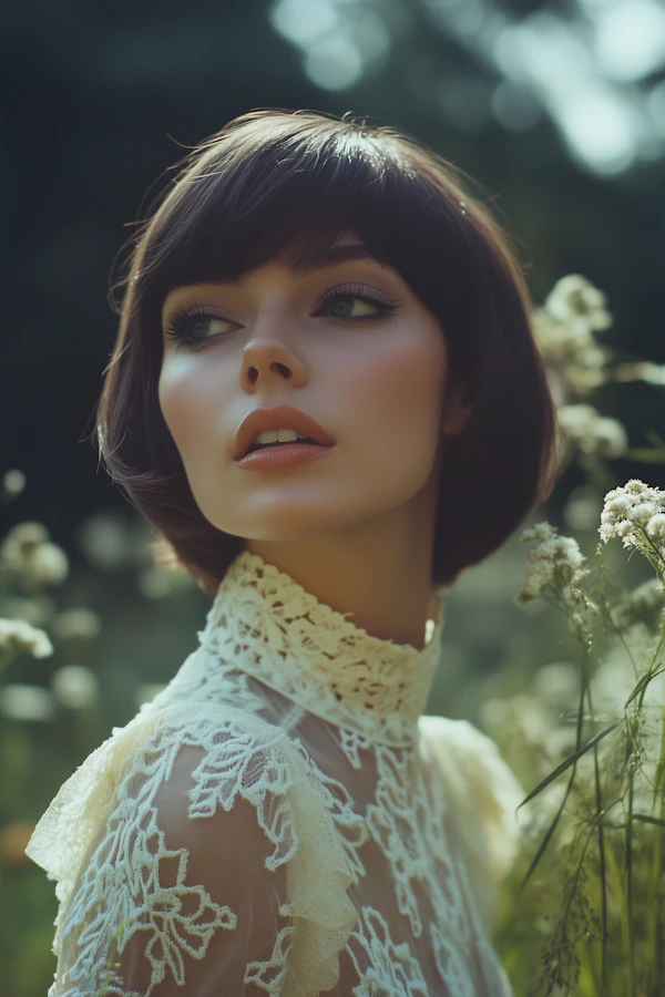 Contemplative Woman in Nature