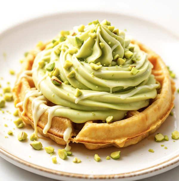Pistachio Waffle Delight
