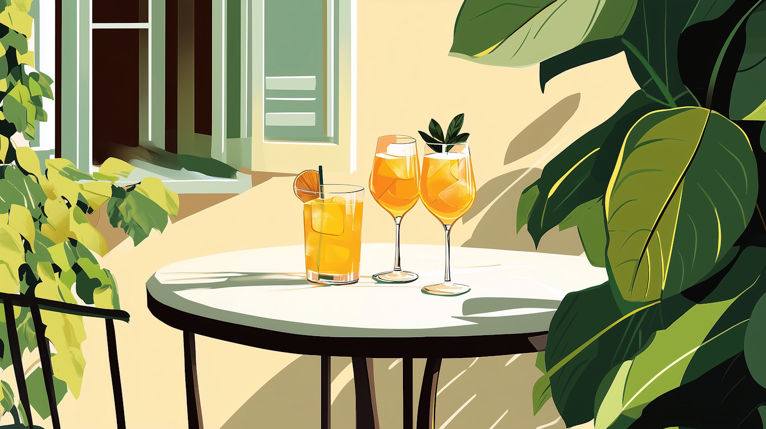 Sunny Outdoor Drinks