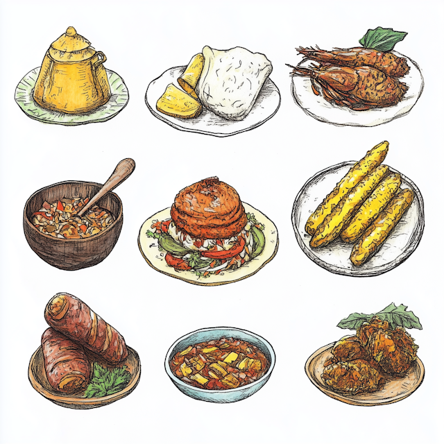 Grid of Delicious Dishes