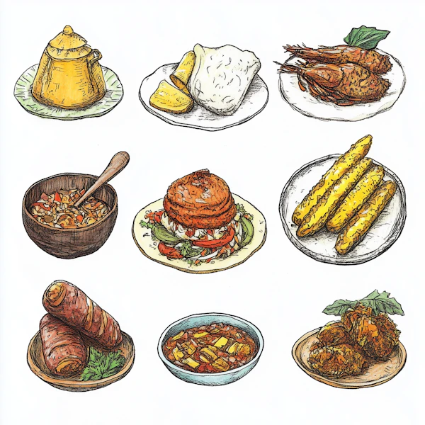 Grid of Delicious Dishes