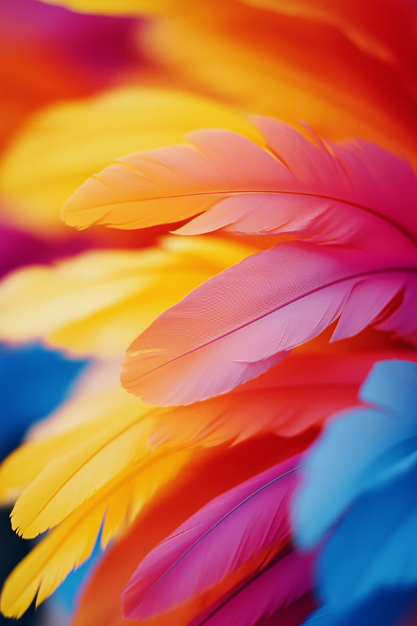 Vibrant Feather Array