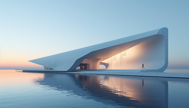 Modern Architectural Marvel by the Water