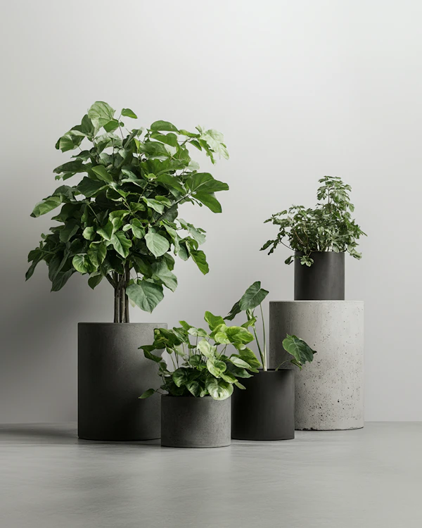 Minimalist Potted Plants