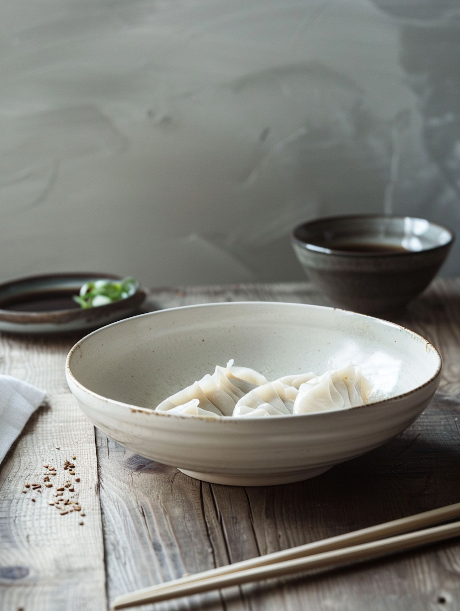 Serene Traditional Dumpling Setting