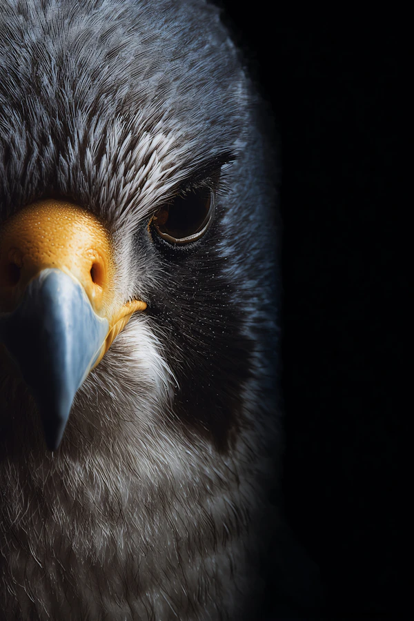 Falcon Close-Up Portrait