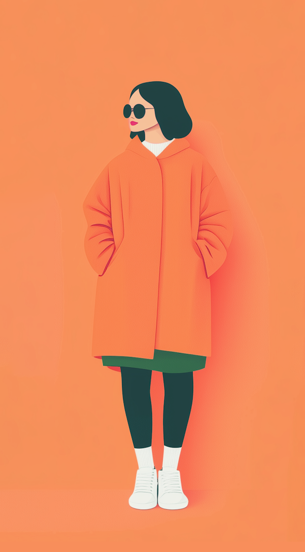 Fashionable Woman Illustration