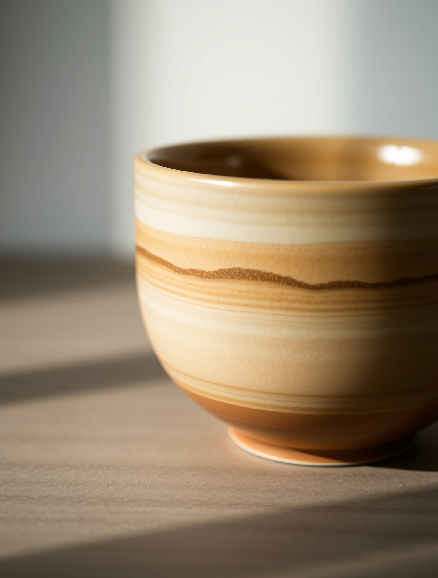 Ceramic Bowl with Earthy Tones