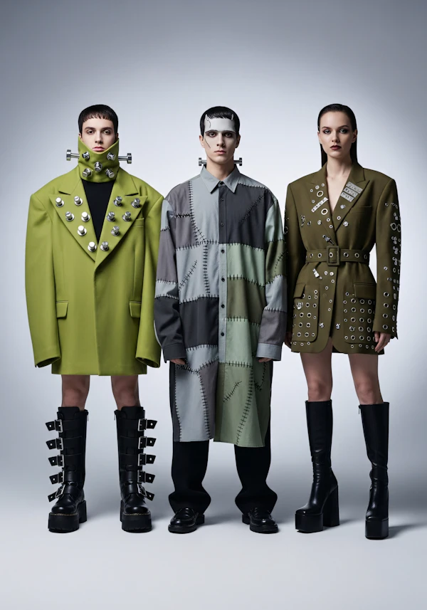 Avant-Garde Fashion Trio