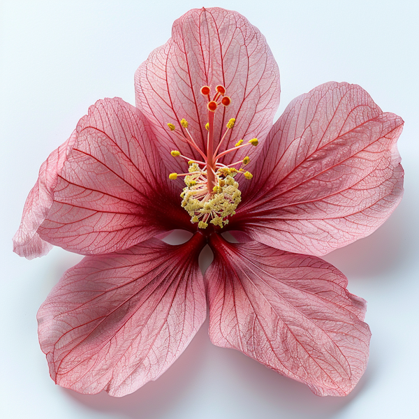 Pink Hibiscus Close-Up