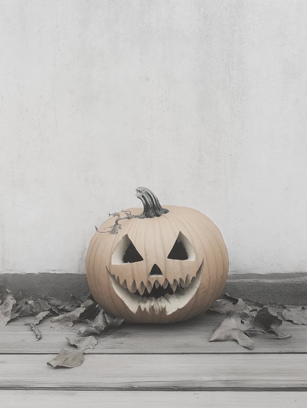 Menacing Carved Pumpkin