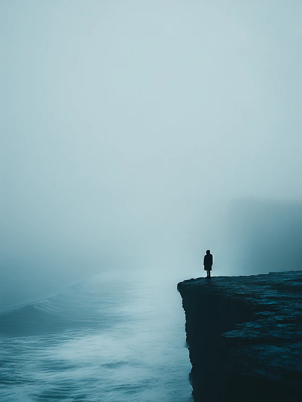Solitary Cliff Gaze