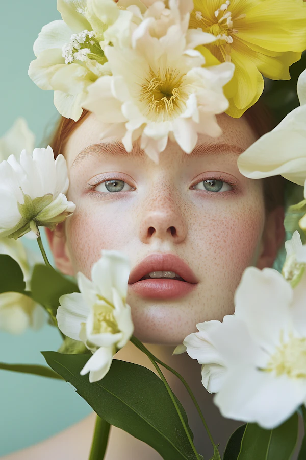 Ethereal Floral Portrait