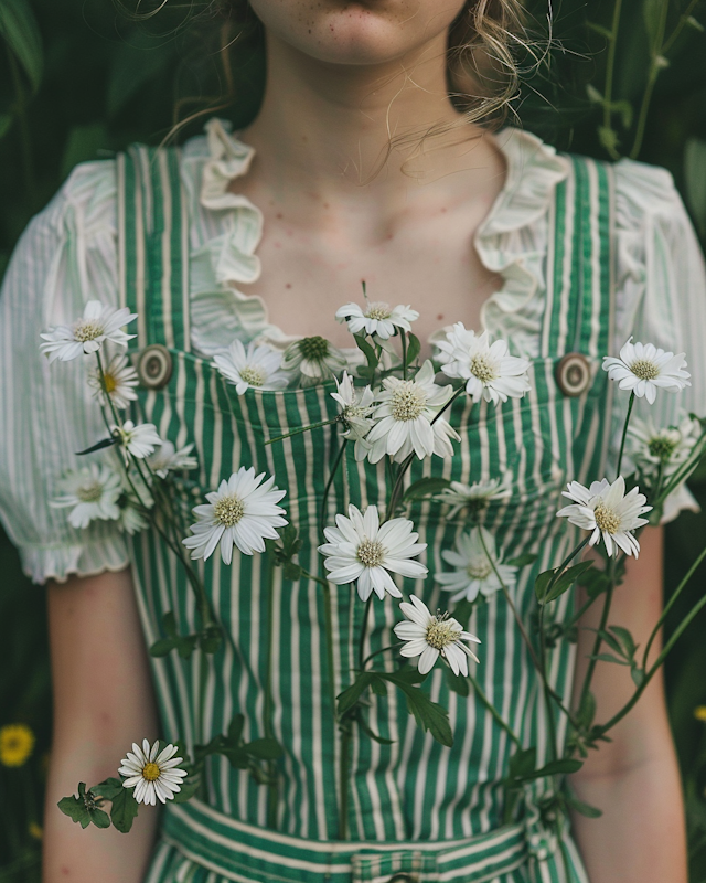 Serenity in Green and White