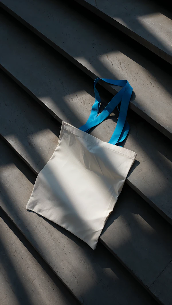 Tote Bag on Stairs