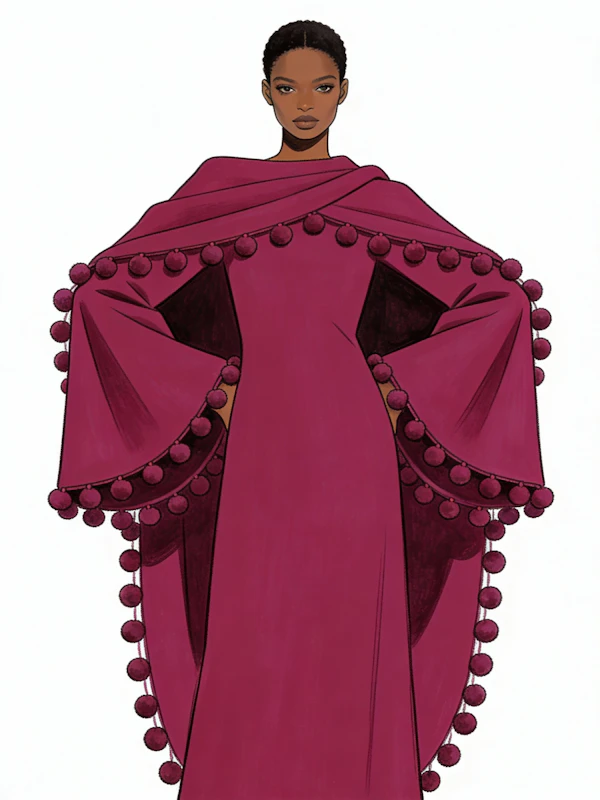 Elegant Magenta Attire