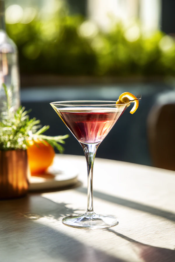 Red Cocktail on Table