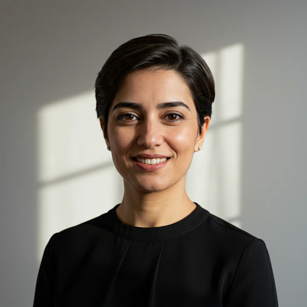 Smiling Woman Indoors