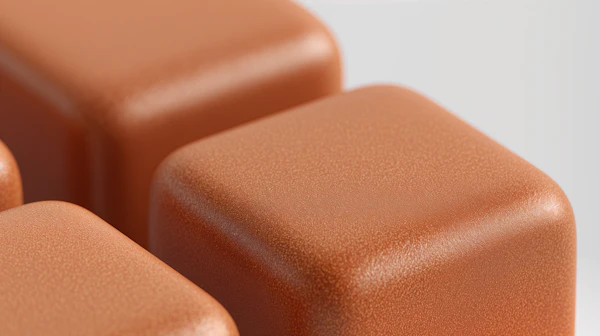 Textured Orange Cubes