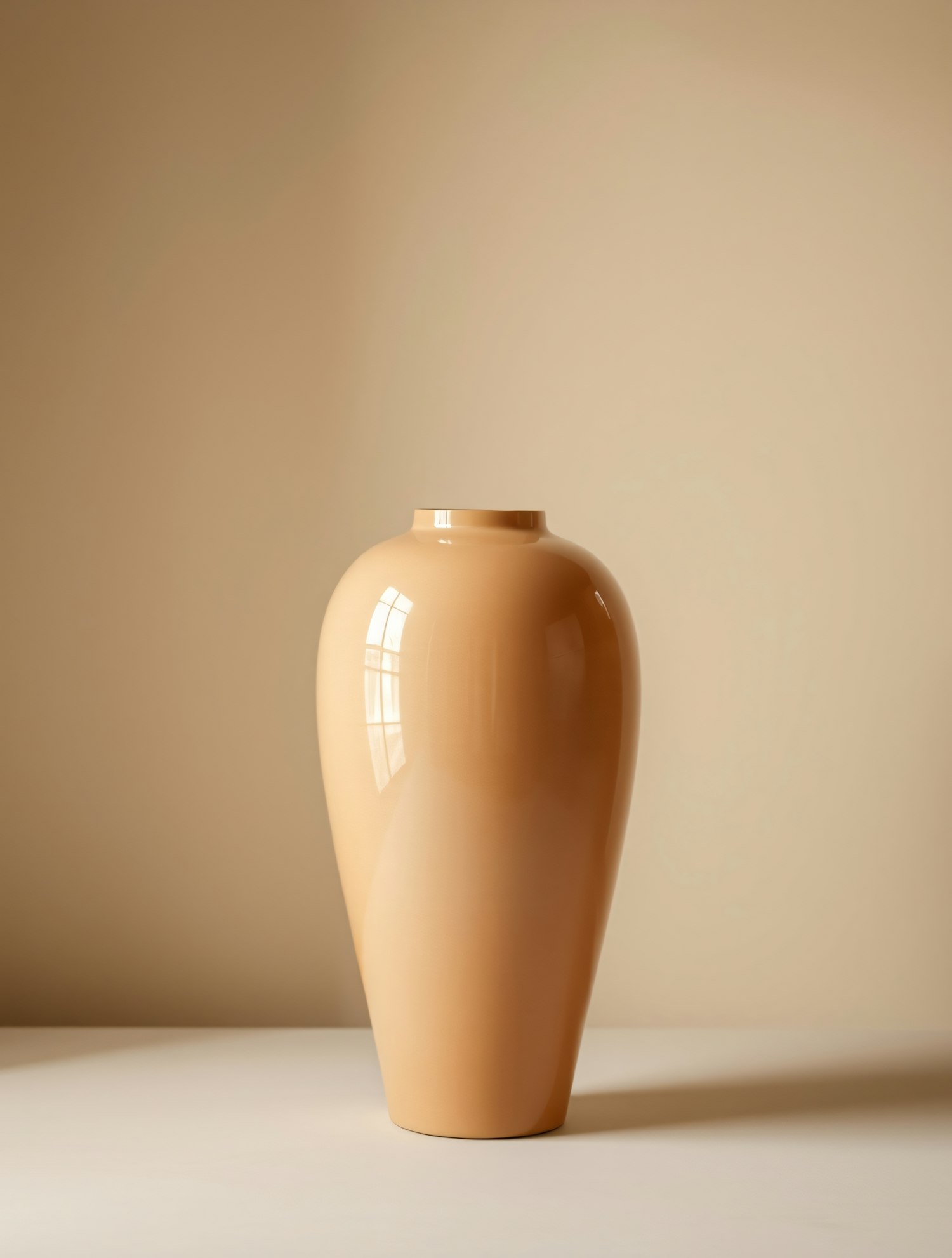 Elegant Vase Against Neutral Background