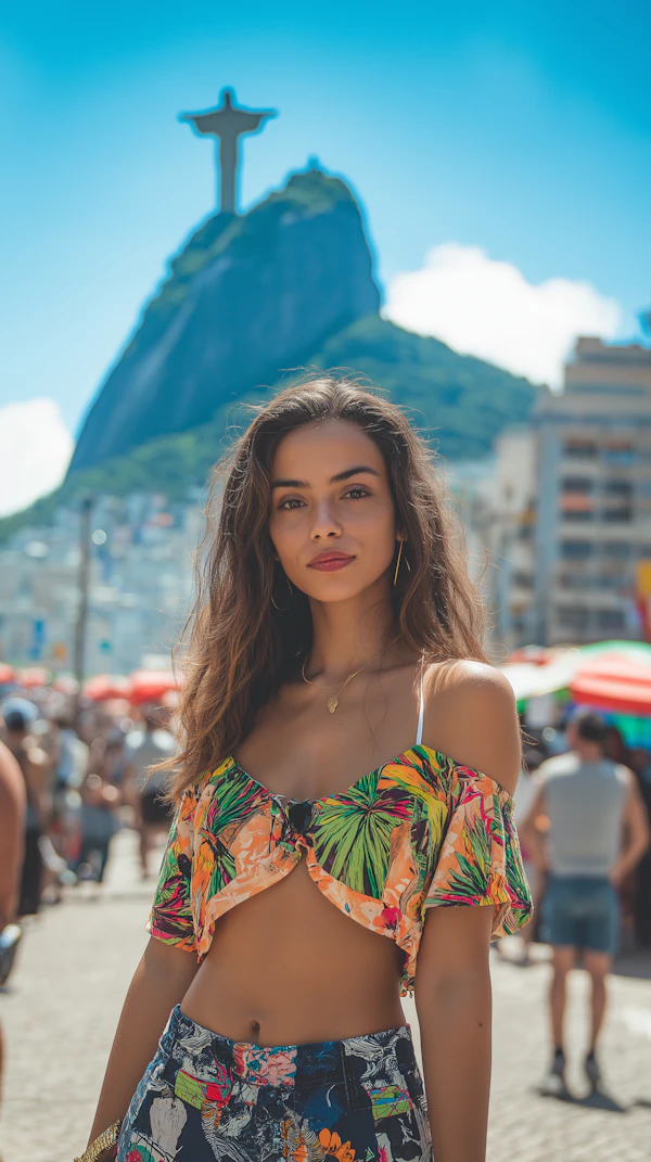 Confident Woman in Rio