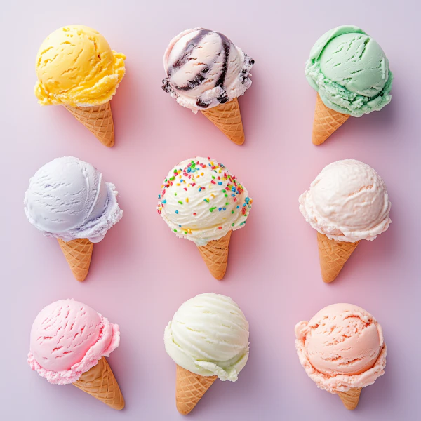 Ice Cream Cone Grid