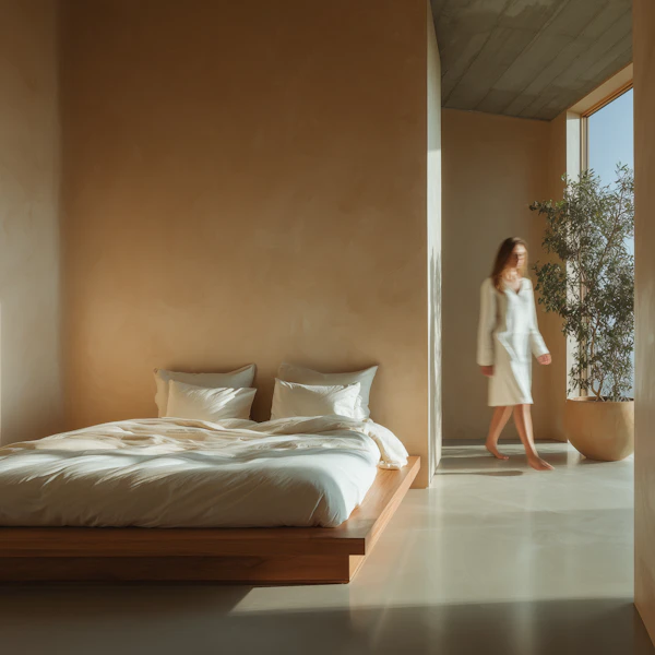 Minimalist Bedroom Scene