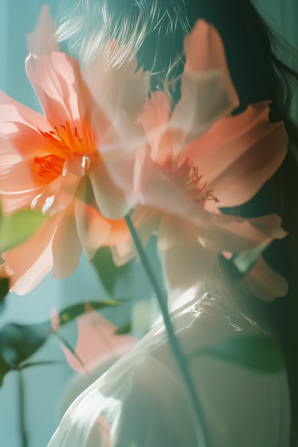 Ethereal Flower and Figure