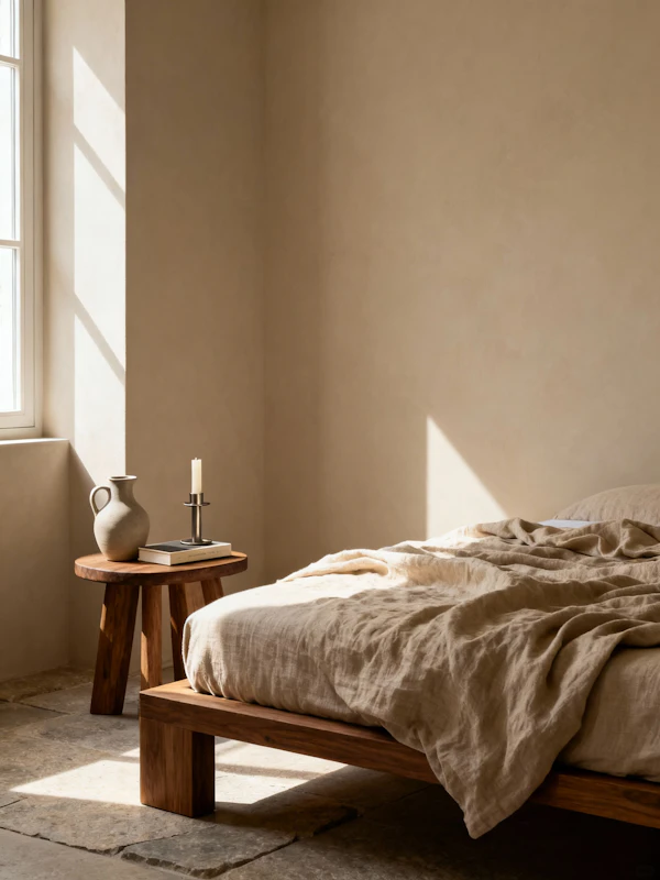 Minimalist Bedroom Scene