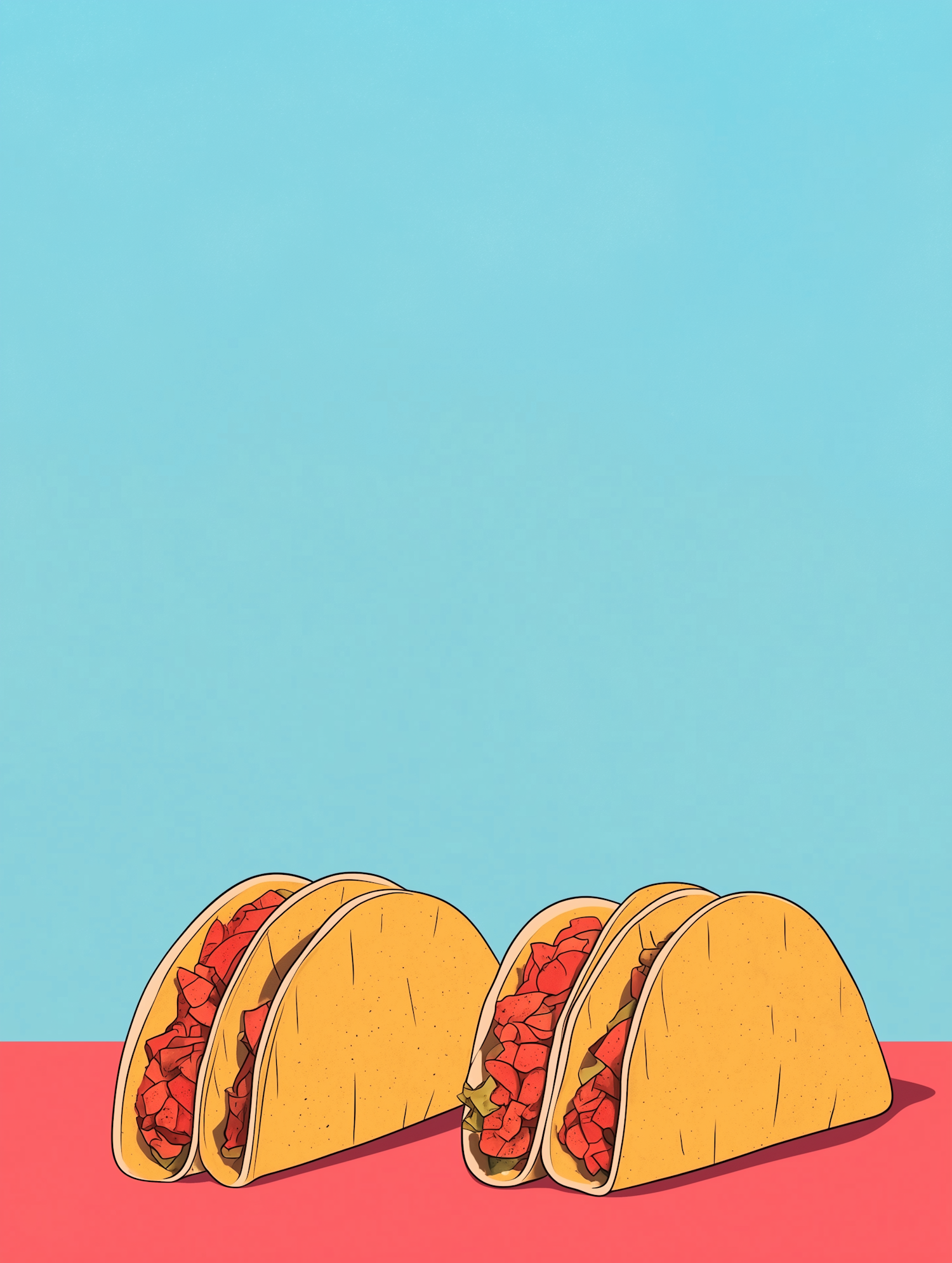 Playful Illustrated Tacos