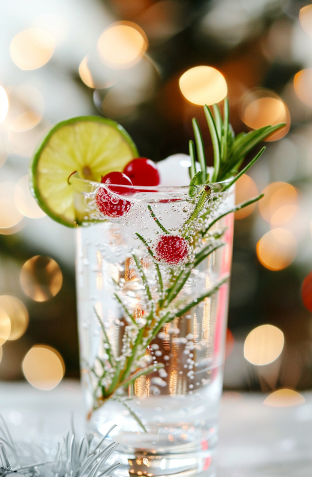 Festive Beverage Close-Up