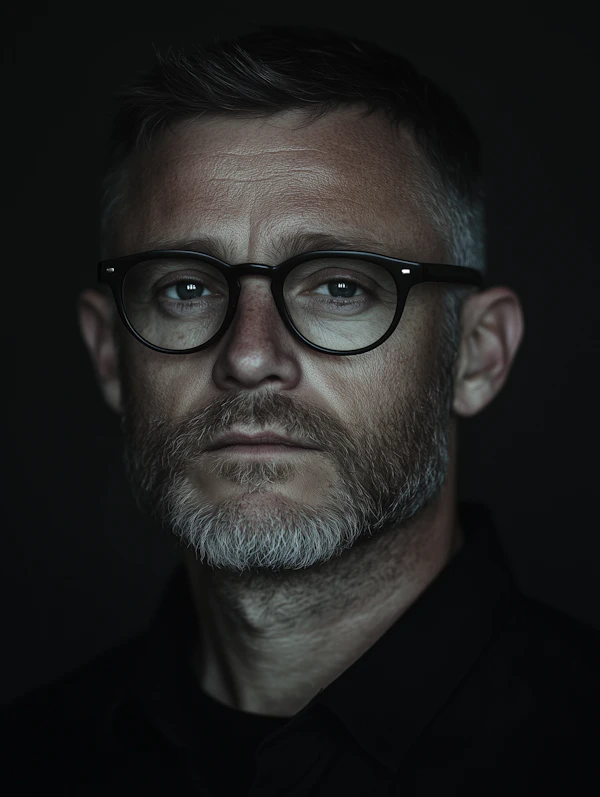 Portrait of a Man with Glasses