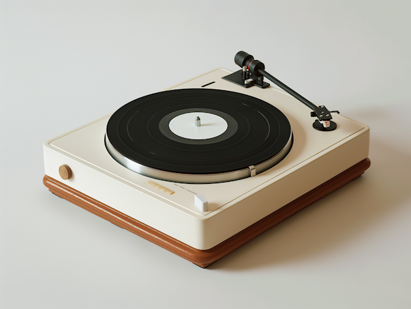 Modern Turntable with Mid-Century Flair