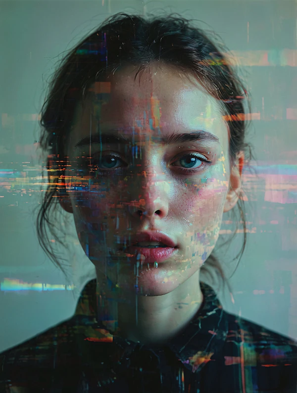 Glitched Portrait Art