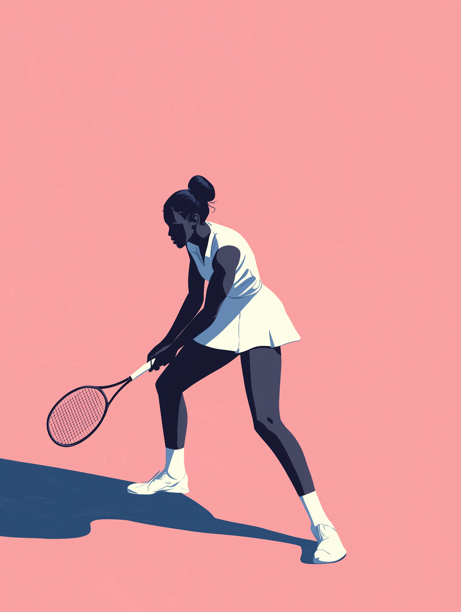 Tennis Player Illustration