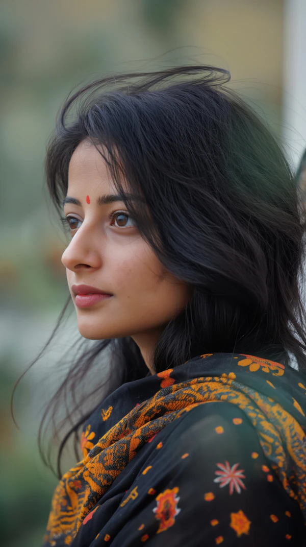 Thoughtful Woman Portrait