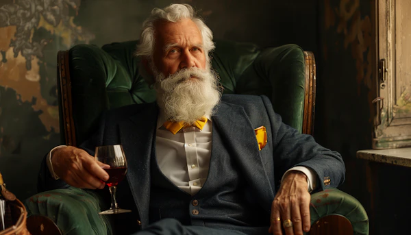 Dignified Gentleman in Armchair