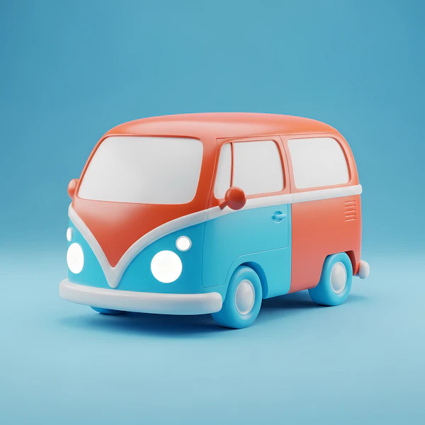 Retro Van Illustration