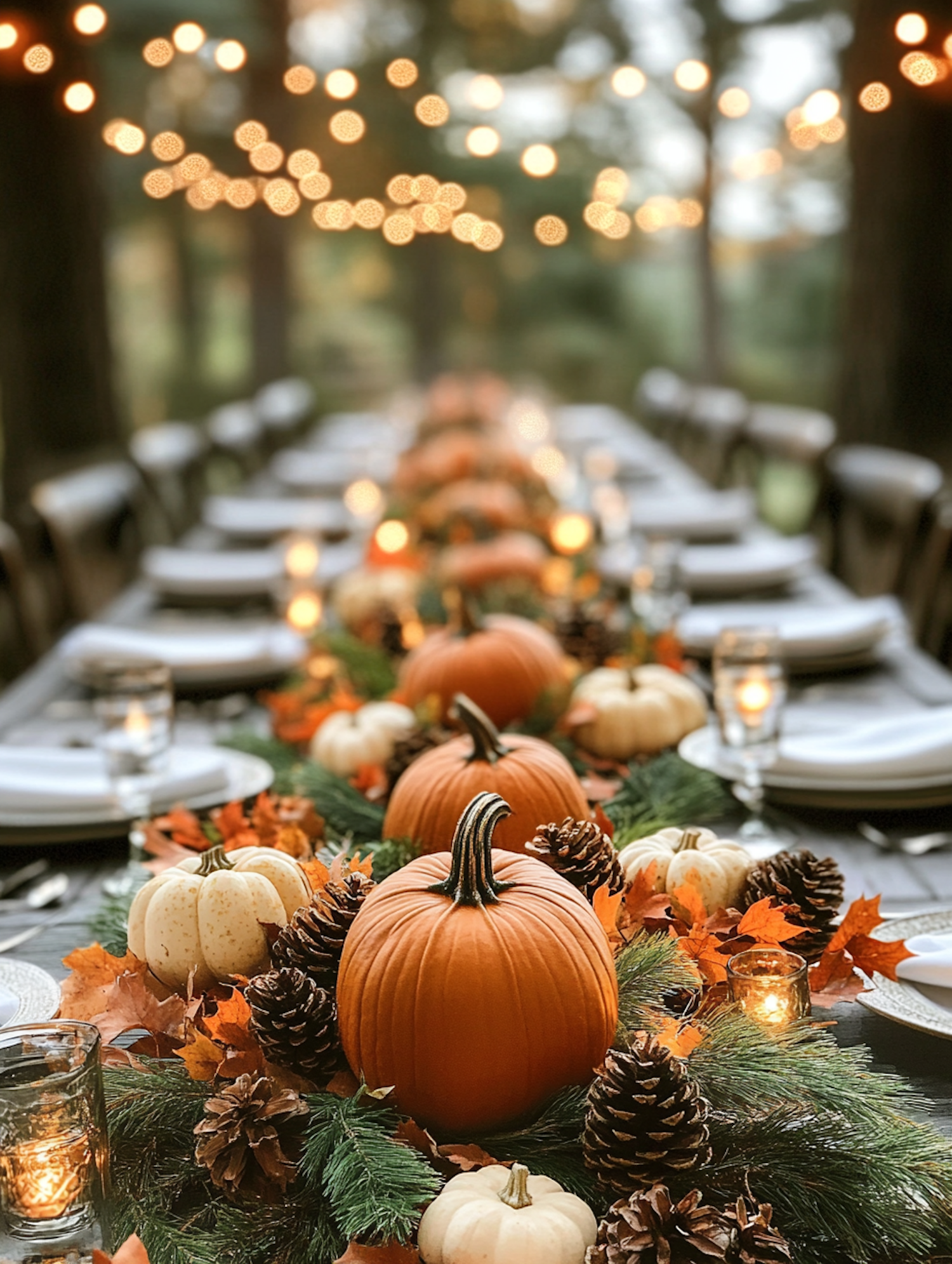 Autumn Outdoor Dining Table