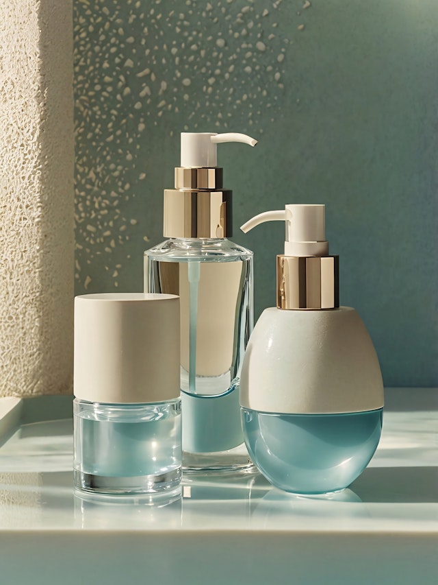 Elegant Cosmetic Bottles