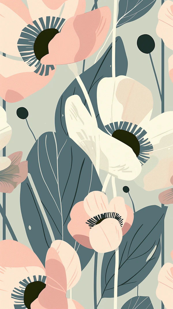 Abstract Floral Artwork