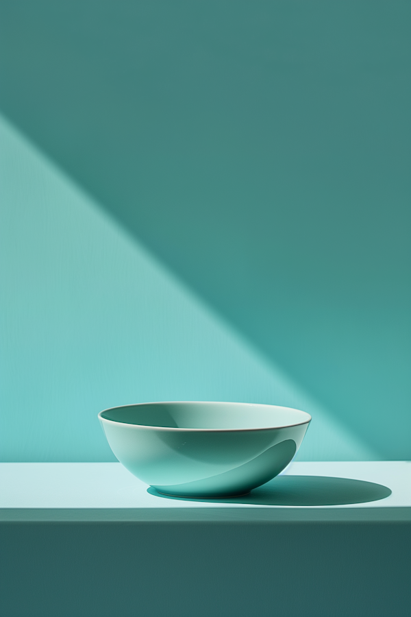 Minimalist Pastel Bowl Composition