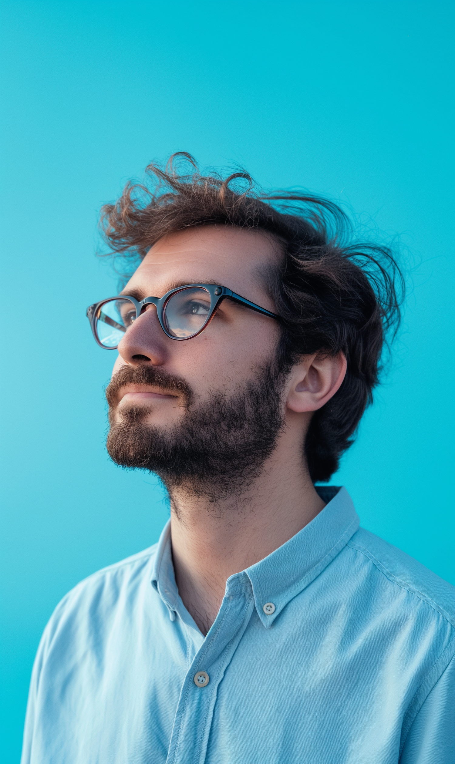 Portrait of a Thoughtful Young Man