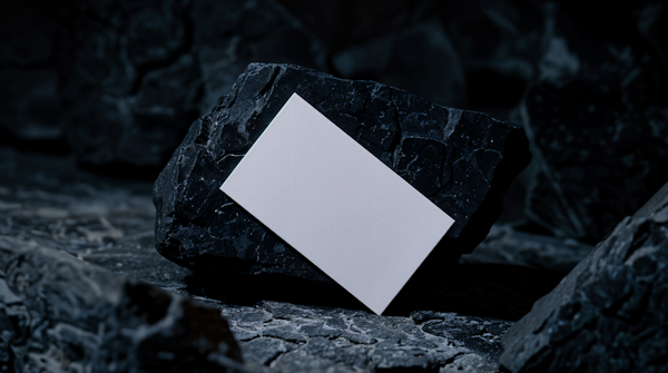 Card on Rocks